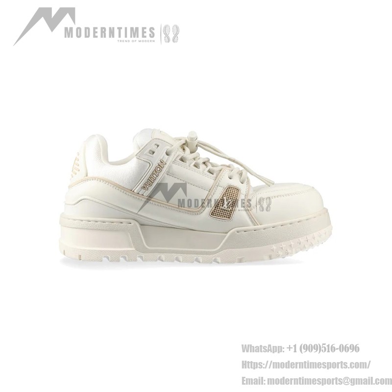 Louis Vuitton LV Trainer Maxi Sneaker White 1ACNY1 - Luxury Chunky Sneakers