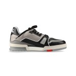 Louis Vuitton LV Trainer Sneaker Low 1A54H5 - Luxury Black Grey Leather Sneakers