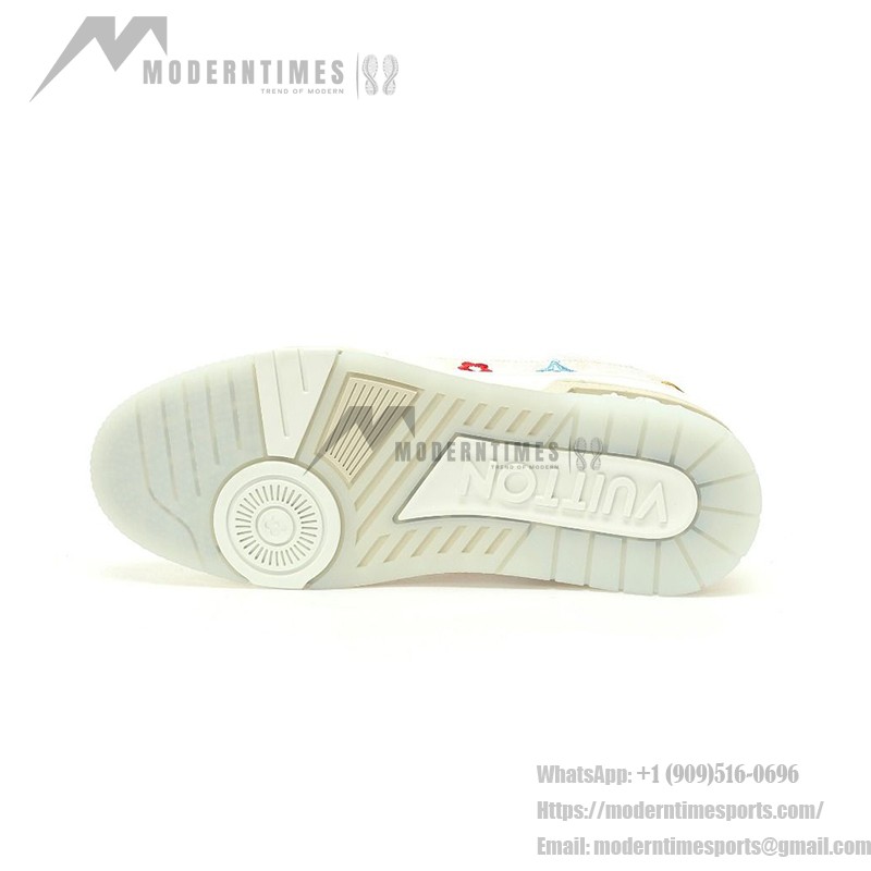 Louis Vuitton LV Trainer Takashi Murakami White 1AHEKG - Limited Edition Embroidered Sneakers