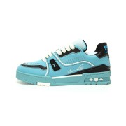 Louis Vuitton LV Trainer Türkis Blau Schwarz 1AD7K6 - Klassische Luxuriöse Mode-Sneaker