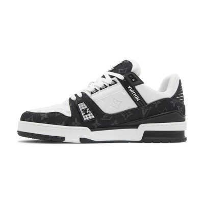 Louis Vuitton LV Trainer White Black 1A9JG9 - Classic Luxury Basketball Sneakers, Stylish & Trendy