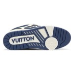 Louis Vuitton Skate Sneaker Marine 1AARRI - Luxury Navy White Mesh Sneakers