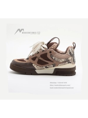 LOUIS VUITTON 1ABMG5 Skate Sneakers Brown – Premium Street Style Luxury Trainers for Men & Women
