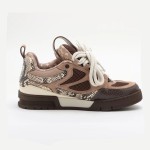 Louis Vuitton Skate Sneaker Brown Snakeskin 1ABMG5 - Premium Designer Sneaker