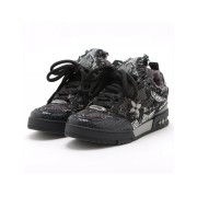 Louis Vuitton Skate Trainer Black Swarovski Monogram 1ABMHV - Limited Edition Crystal-Embellished Sneakers