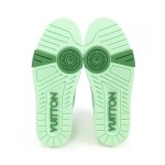 Louis Vuitton LV Trainer Tie-Dye Green 1ACVNW - Limited Edition Monogram Denim Sneakers