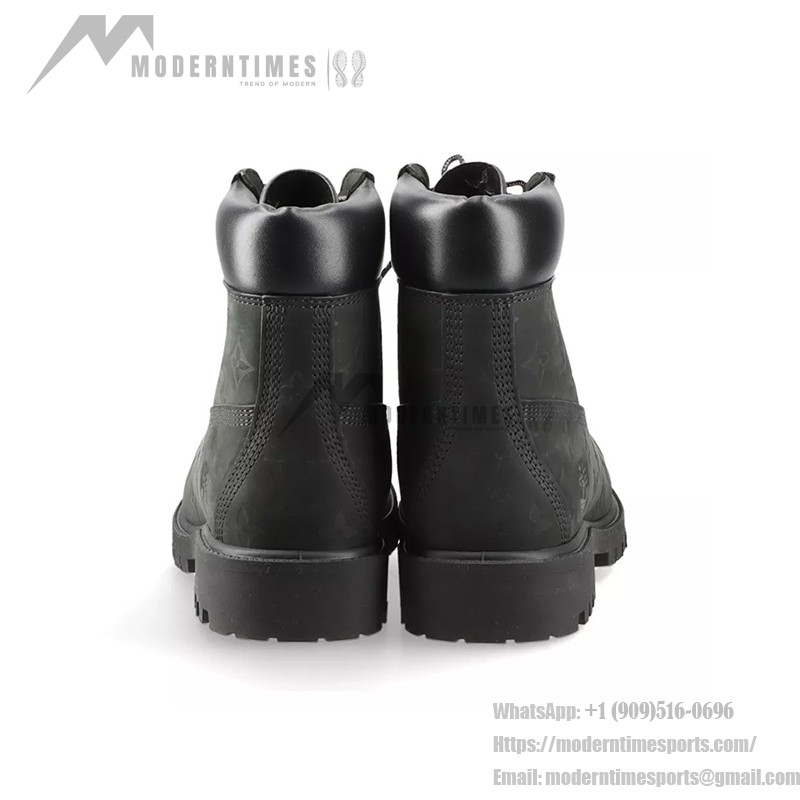 Louis Vuitton Timberland 6" Knöchelstiefel Schwarz 1AD75A - Limitierte Monogramm Lederstiefel