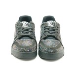 Louis Vuitton Trainer Black Rhinestones 1A815H - Luxury Swarovski Crystal Sneakers