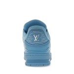 Louis Vuitton Trainer All Blue Embossing 1AARFG - Luxury Monochrome Sneakers