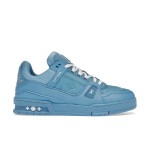 Louis Vuitton Trainer All Blue Embossing 1AARFG - Luxus Monochrom Sneaker