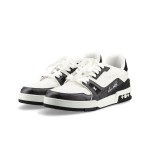 Louis Vuitton Trainer Black White Mini Monogram 1ABOGP - Luxury Monogram Leather Sneakers