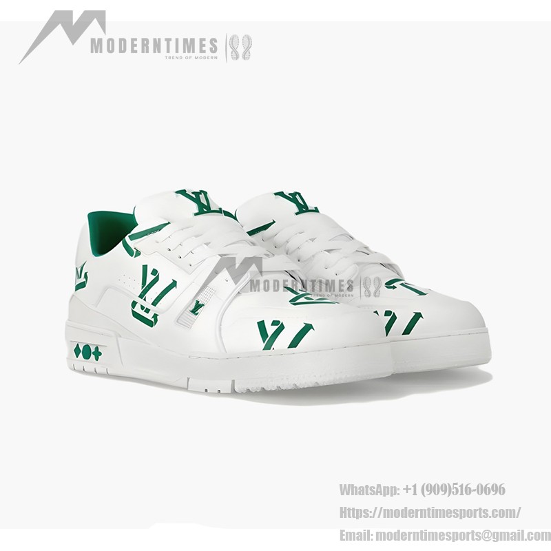 Louis Vuitton LV Trainer Green 1AAGXF - Limited Edition Luxury Sneakers with Iconic Green LV Monogram