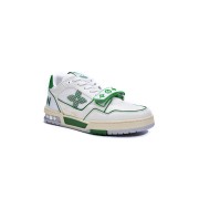 Louis Vuitton Trainer Green Mesh 1A98V1 - Luxury White Green Low-Top Sneakers