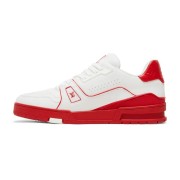 Louis Vuitton Trainer Low White Red Midsole 1ABFBE - Luxury Designer Sneakers