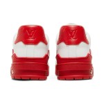 Louis Vuitton Trainer Low White Red Midsole - Luxury Sneakers