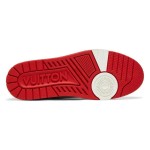 Louis Vuitton Trainer Low Weiß Rot Zwischensohle - Luxus Sneaker