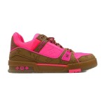 Louis Vuitton Trainer Pink Braun 1A8Z5A Limitierte Neon-Sneaker