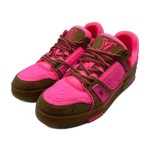 Louis Vuitton Trainer Pink Braun 1A8Z5A Limitierte Neon-Sneaker