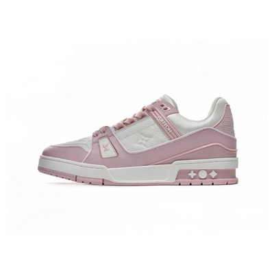 Louis Vuitton LV Trainer Low 1AGZCT Rose Pink Sneakers – Classic Luxury, Elegant & Versatile