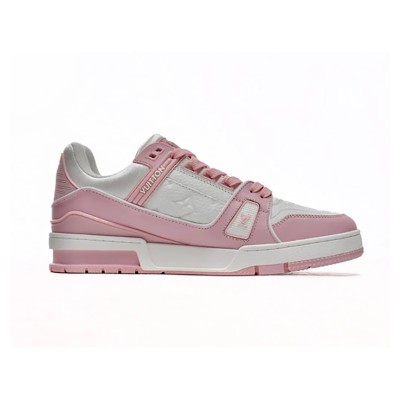 Louis Vuitton LV Trainer Low 1AGZCT Rose Pink Sneakers – Classic Luxury, Elegant & Versatile