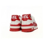 Louis Vuitton Trainer Signature Red White 1AANFJ - Luxury Leather Sneakers