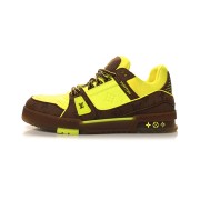 Louis Vuitton Trainer Yellow Brown 1A8Z6E - Limited Edition Monogram Luxury Sneakers