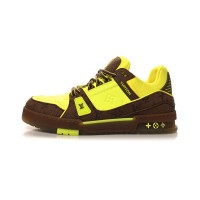 Louis Vuitton Trainer Yellow Brown 1A8Z6E - Limited Edition Monogram Luxury Sneakers