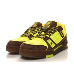 Louis Vuitton Trainer Yellow Brown 1A8Z6E - High-End Fashion Sneakers