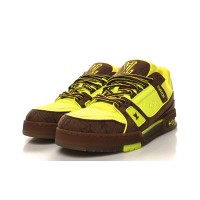 Louis Vuitton Trainer Yellow Brown 1A8Z6E - Limited Edition Monogram Luxury Sneakers