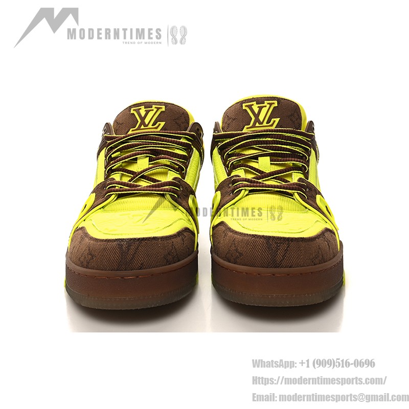 Louis Vuitton Trainer Yellow Brown 1A8Z6E - High-End Fashion Sneakers