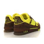 Louis Vuitton Trainer Yellow Brown 1A8Z6E - High-End Fashion Sneakers