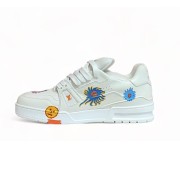 Louis Vuitton Yayoi Kusama Trainer White Print 1ABD3G - Limited Edition Artistic Luxury Sneakers