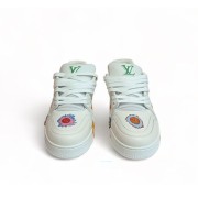 Louis Vuitton Yayoi Kusama Trainer White Print 1ABD3G - Limited Edition Artistic Luxury Sneakers