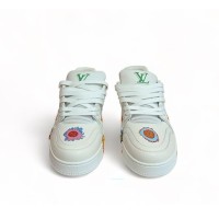 Louis Vuitton Yayoi Kusama Trainer White Print 1ABD3G - Limited Edition Artistic Luxury Sneakers