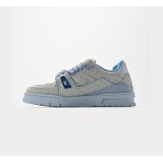 Louis Vuitton Trail Sneaker Low Blau Grau 1ACRY7 - Luxus Monogrammgeprägte Sneaker