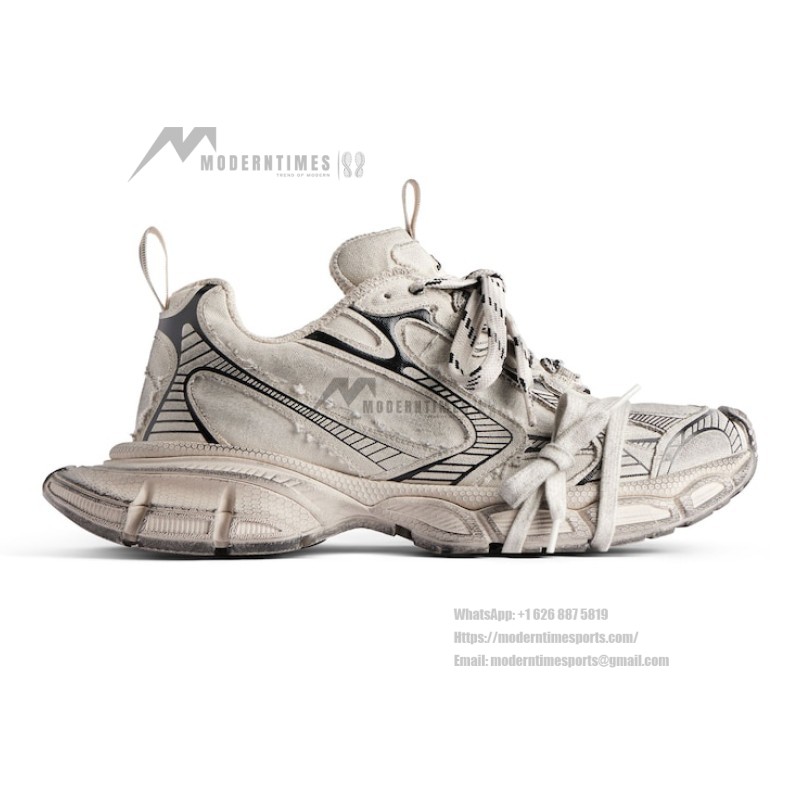 Balenciaga Women's 3XL Sneaker - Beige and Black Design for Street Style