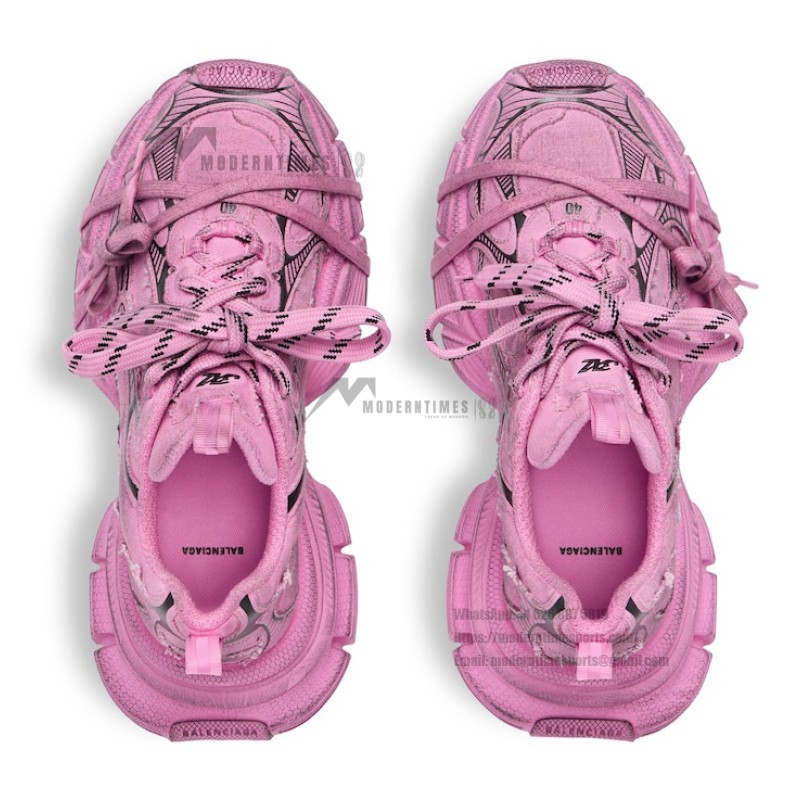 Balenciaga 3XL Sneaker - Pink and Black Bold Street Style Shoe