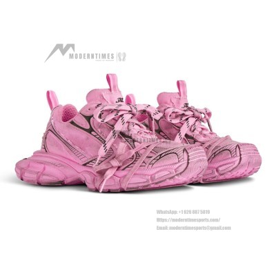 Balenciaga 3XL Sneaker - Bold Pink and Black Design with Premium Comfort for Street Style