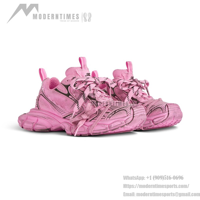 Balenciaga 3XL Sneaker - Pink und Schwarz, mutiger Street-Style-Schuh