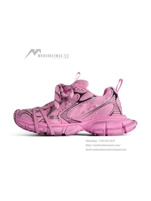 Balenciaga 3XL Sneaker - Bold Pink and Black Design with Premium Comfort for Street Style