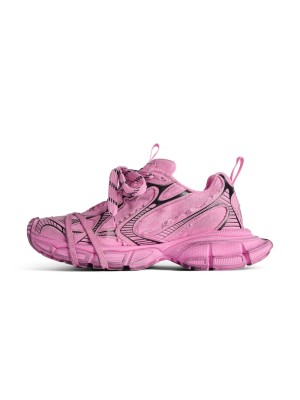 Balenciaga 3XL Sneaker - Auffälliges Pink-Schwarz-Design mit erstklassigem Komfort für Street Style