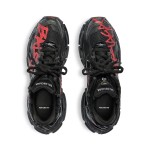 Balenciaga Runner Kith Four.Color 7.0 - Black & Red Graffiti Sneakers with Bold Street Style