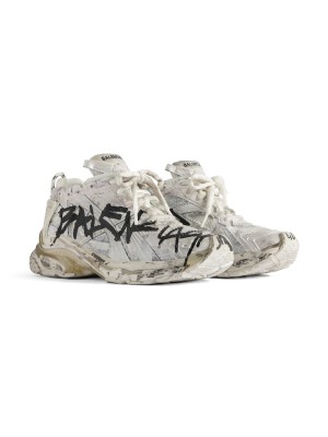 Balenciaga Men's Runner Graffiti Sneaker - Bold Street Style with Iconic Graffiti Design