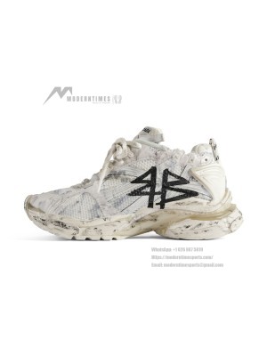 Balenciaga Men's Runner Graffiti Sneaker - Bold Street Style with Iconic Graffiti Design