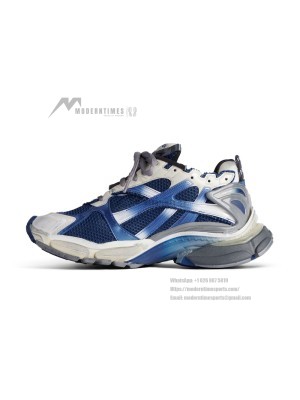 Balenciaga Men's Runner Gradient Sneaker - Bold Blue Gradient Design with Premium Comfort for Street Style