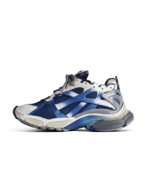 Balenciaga Men's Runner Gradient Sneaker - Bold Blue Gradient Design with Premium Comfort for Street Style