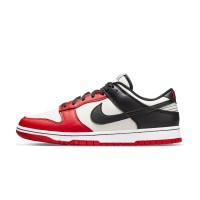 NBA x Nike Dunk Low EMB “Chicago” Classic Red-Black Basketball Shoes - Premium Leather, Stylish and Comfortable, Honoring Chicago Bulls Legacy