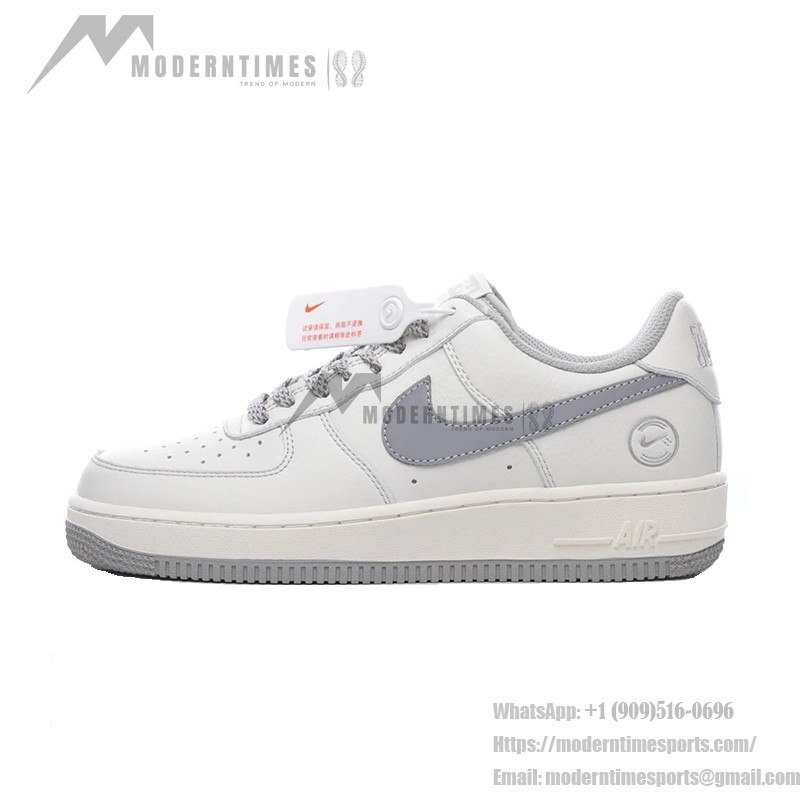 Nike Air Force 1 "City of Dreams" CH1808-006 White and Grey Sneakers with Urban Design Details