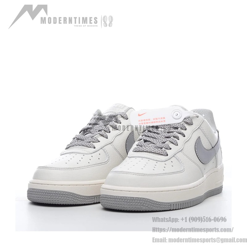 Nike Air Force 1 "City of Dreams" CH1808-006 White and Grey Sneakers with Urban Design Details