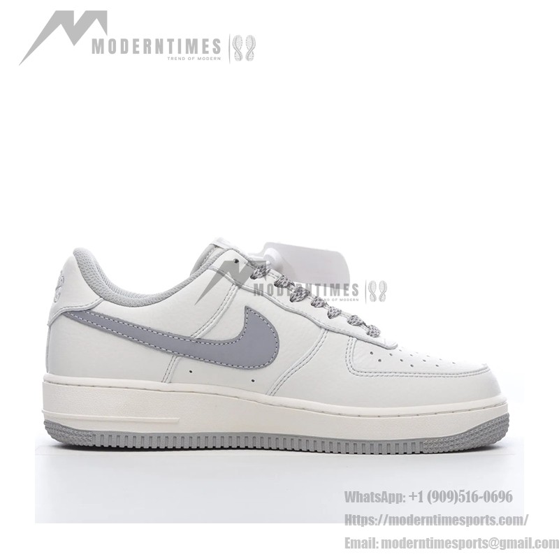 Nike Air Force 1 "City of Dreams" CH1808-006 White and Grey Sneakers with Urban Design Details